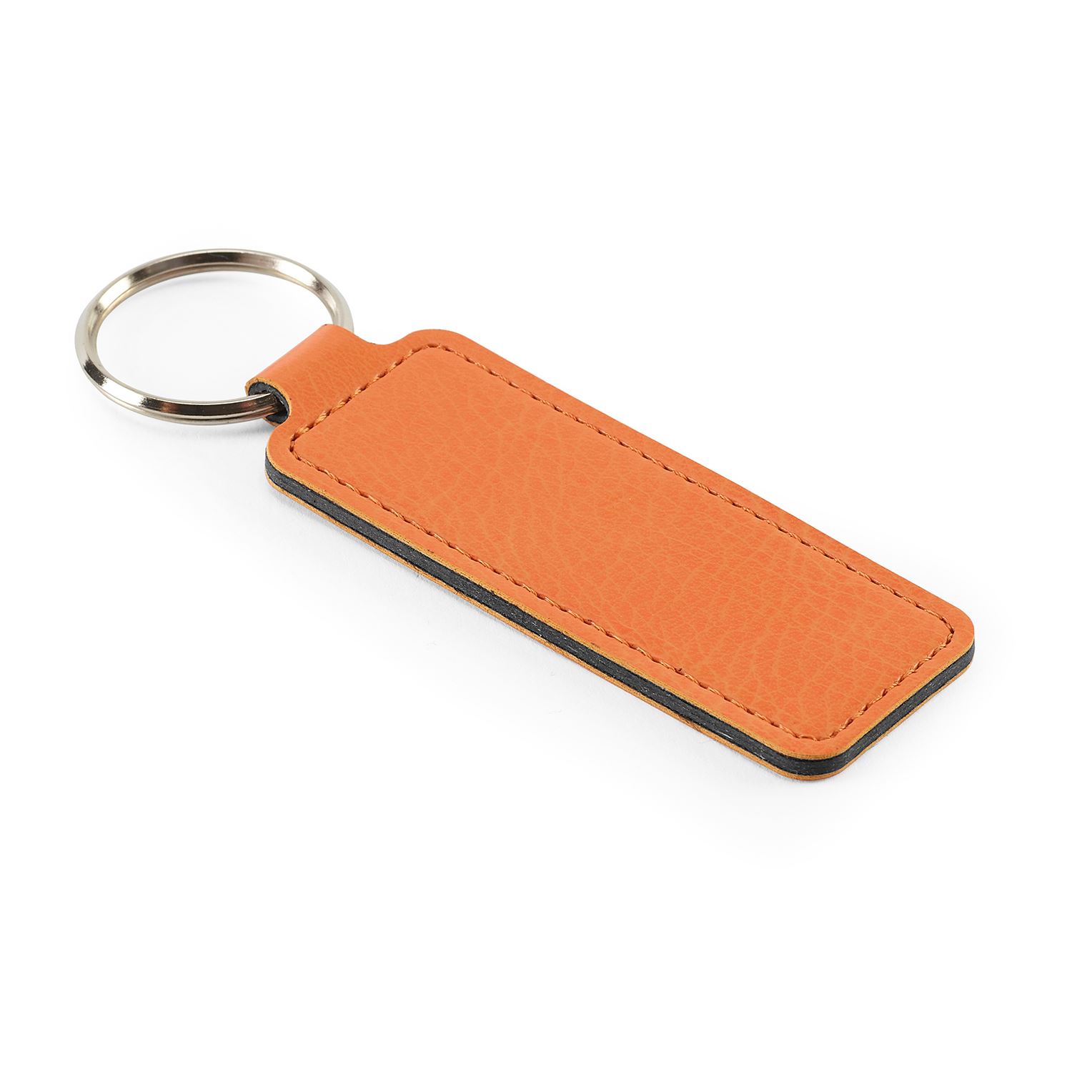 Economy Rectangular Key Fob, in Belluno, a vegan coloured leatherette ...